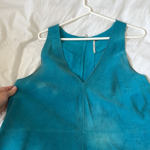 Free People Suede Aline Mini Dress - Picture 3 of 5